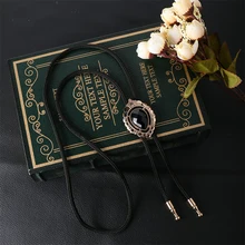 Mantieqingway Bolo галстуки для мужчин черные стразы в виде капель ковбойский стиль Shoestring галстук подарок ювелирные изделия ожерелье Боло женские шарфы