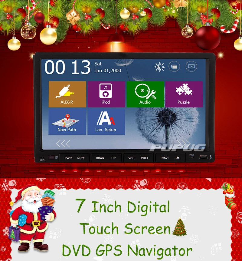 Clearance IPod Car DVD Player FM Autoradio AMP Auto Logo Electronics Touchscreen Music 7" GPS Stereo Audio Radio SD MP5 MP4 4