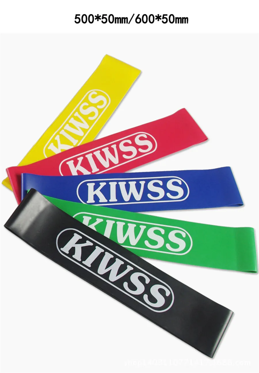 Yoga Elastic Fitness Bands GYM Exercise Resistance Ribbon Rubber Bands Workout Pilates Indoor Sports Loop For Sports Exercise  (1)