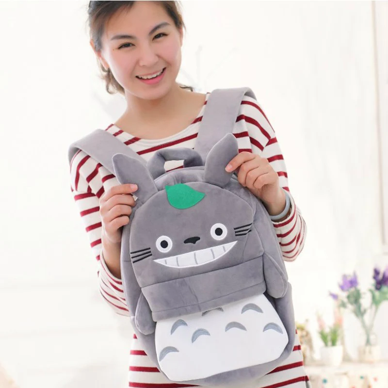 Totoro Children Backpack Plush Baby School Bag Teenagers Shoulder Bag Kid Hayao Miyazaki Toys Boy Girl Schoolbags Mochila BP0175 (2)