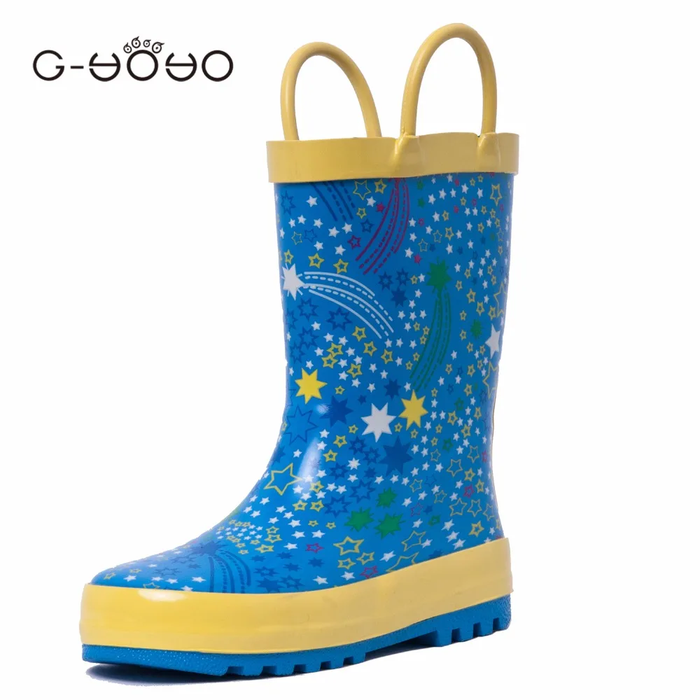 G YOYO Children's Shoes Girls 2017 Mid Calf High A Rain Boots, Baby