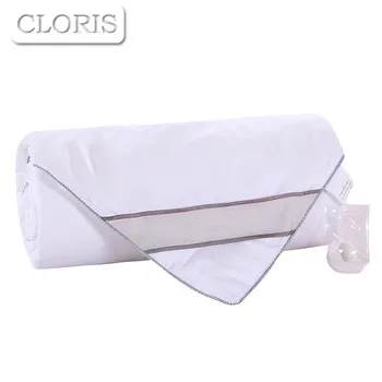 

CLORIS Handwork Pure White Duvet Quilt Silk Cotton Quilted Good Quality Blanket Winter Autumn Comforter Queen Size Free Shipping