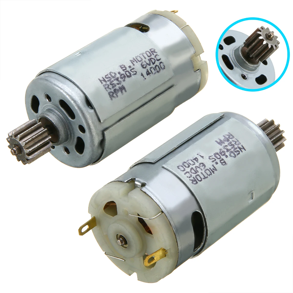 RS390 6V 14000RPM Kid Car Motor 25-35W Electric Motor For Kid Ride On Car Bike Toy Gear Box Motor 70x28mm Mayitr