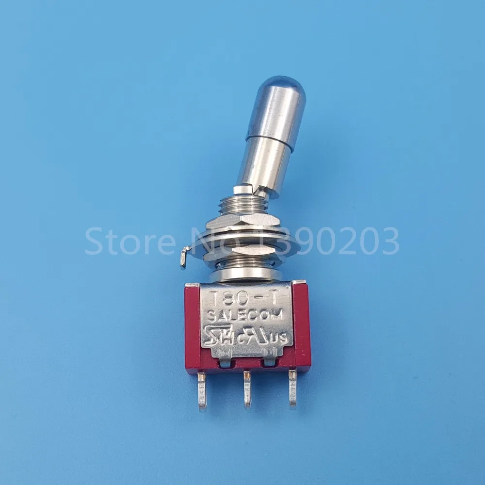 SH T8013-LKBQ Locking Lever 3Pin 2Position ON-ON SPDT Mini Toggle Switch