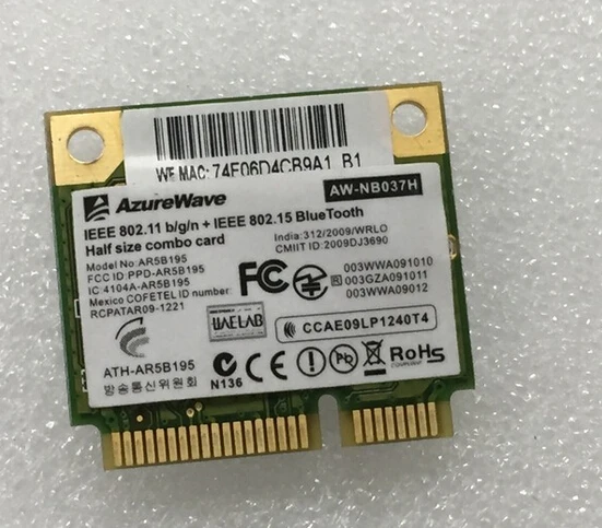 Беспроводная карта Atheros AR9285 AR5B95H BGN PCI-E 518436-001 для HP | Компьютеры и офис
