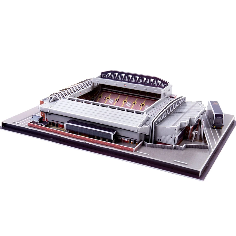 

[Best] 165pcs/set England Anfield Liverpool Club RU Competition Football Game Stadiums building model toy kids gift original box