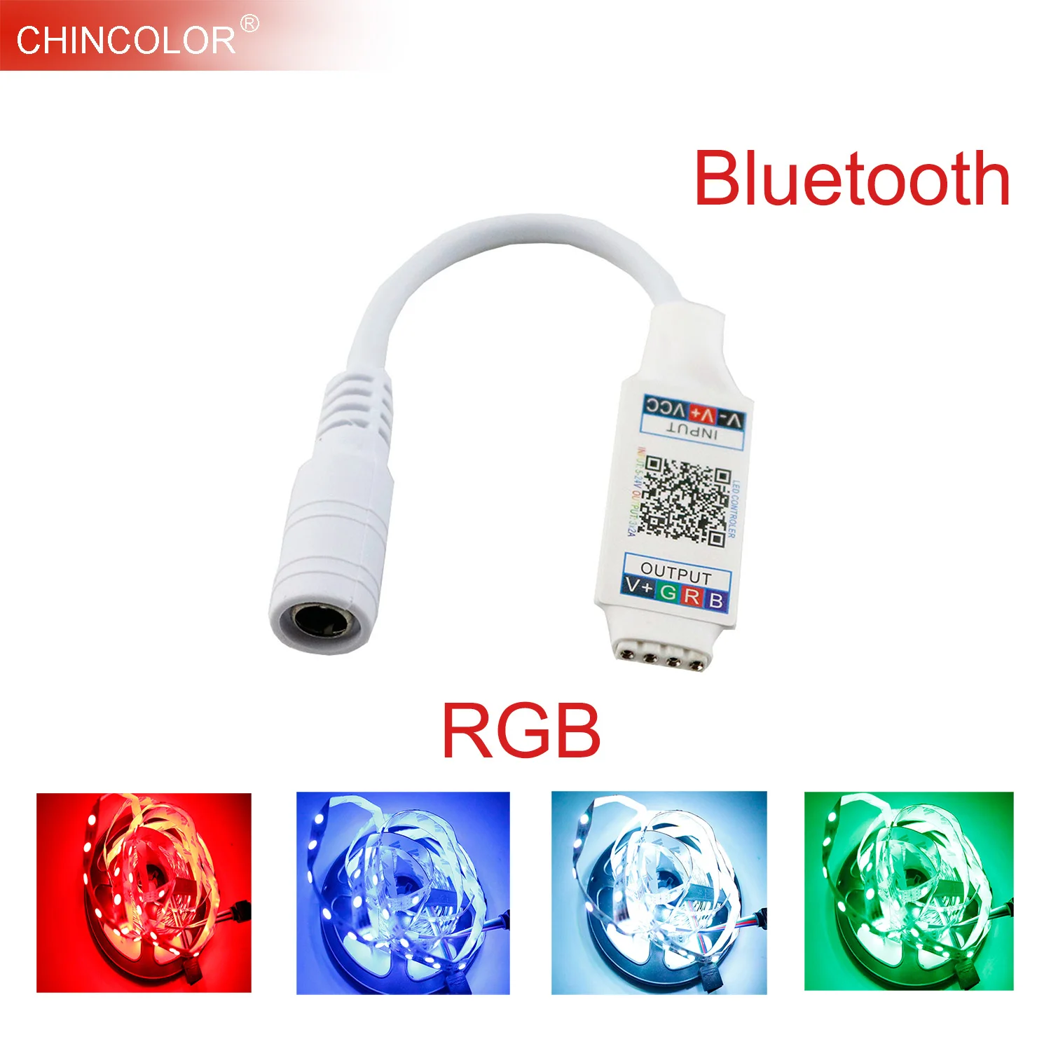 Беспроводной Bluetooth музыкальный RGB контроллер DC5-24V мини умный светильник контроллер Диммер для 5050 3528 RGB Светодиодная лента IL