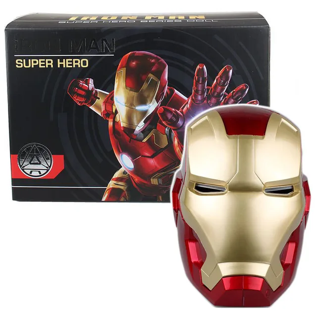20 cm electric Iron Man helmet 11 Marvel Avengers COS play Props Ring