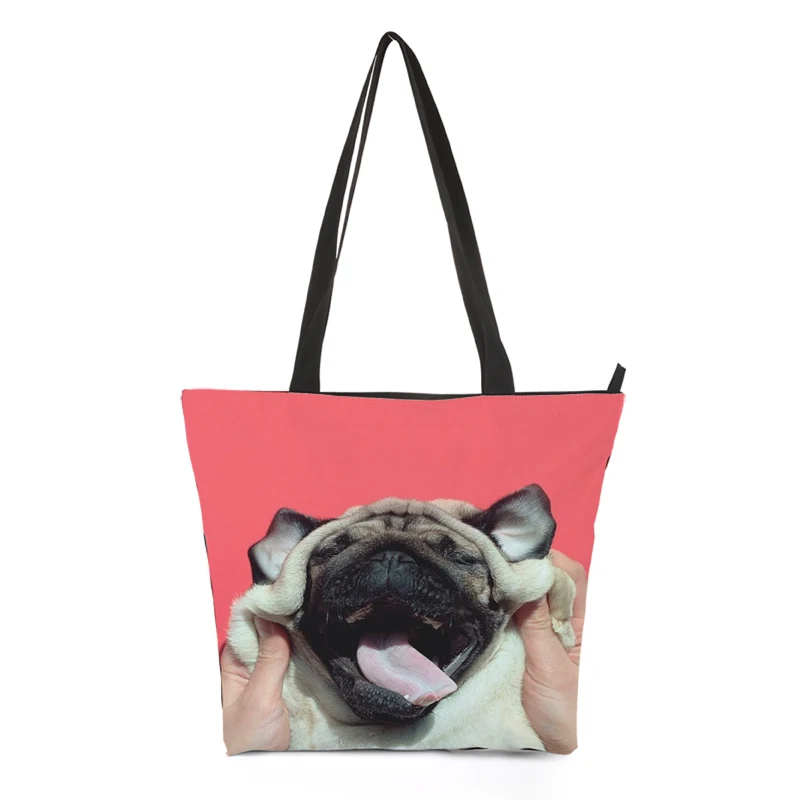 

CROWDALE 2018 Large Capacity Women Bags Shoulder Famous Designers Painted pattern Handbags Canvas bag Animal series