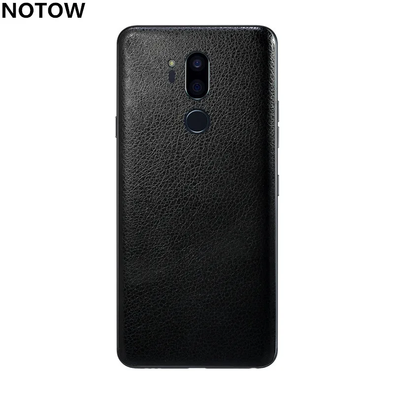

NOTOW Fashion leather PVC Sticker Wrap Skin Mobile Back Paste Protective Film case for LG G6/G7/V30/V40 for LG Q Stylus plus