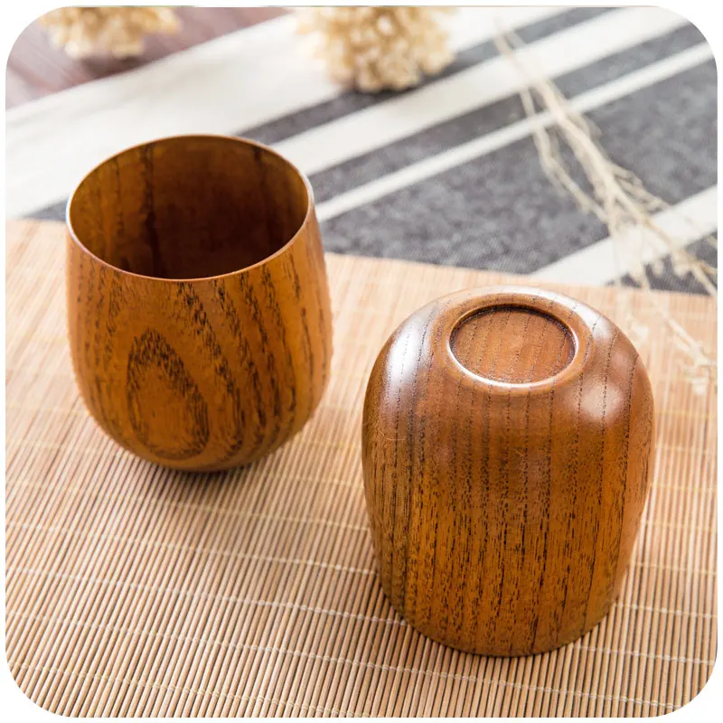 1 шт. деревянные чайные чашки, чай, изолированные Деревянные Кружки, большая емкость, деревянная чашка, креативные Деревянные Кружки LO96322