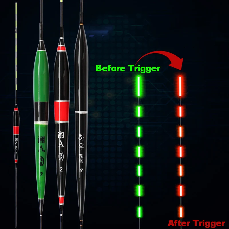 Умная Светодиодная лампа для рыбалки поплавок люминесцентный светящийся поплавок для рыбы автоматически напоминает Электрический поплавок без аккумулятора A225