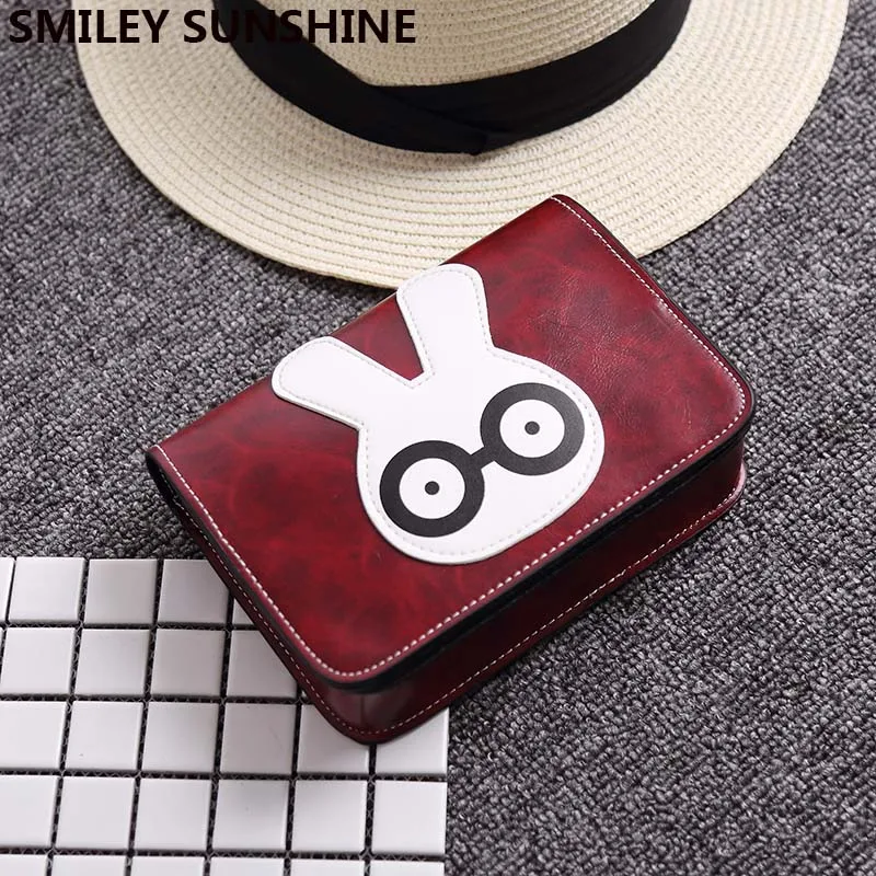 

SMILEY SUNSHINE cute small women messegner bags day clutch kawaii rabbit phone crossbody bags mine shoulder bag for girls 2017