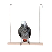 Натуральный Деревянный насест для птиц попугаев Подвесные качели для клетки подвесные игрушки подставка держатель