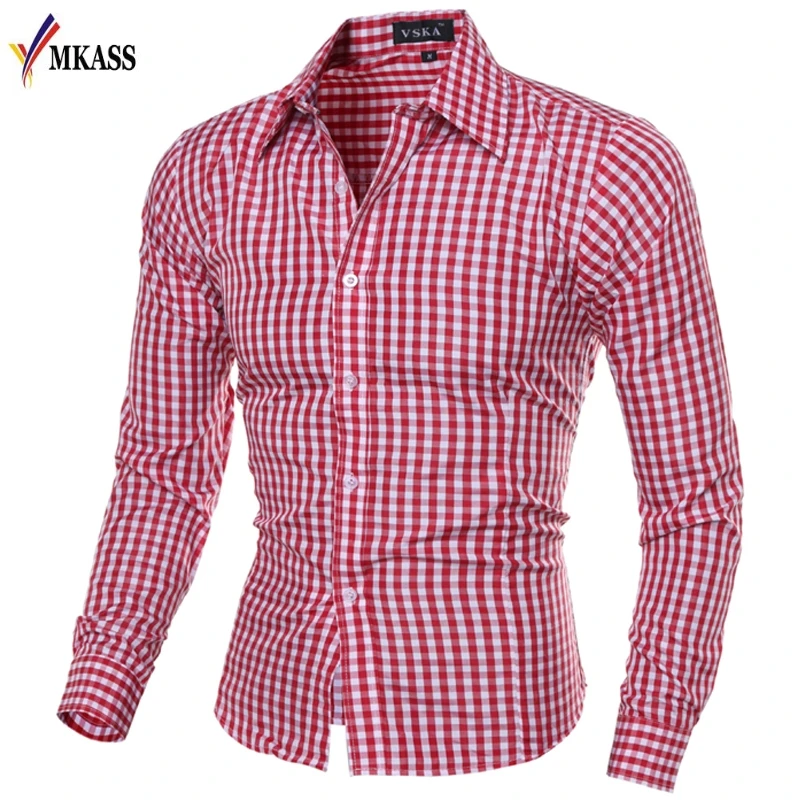 

2018 New Fashion Men's Shirt Long Sleeve Shirt Mens Dress Shirts Brand Casual Business Style Shirts 7 Colors