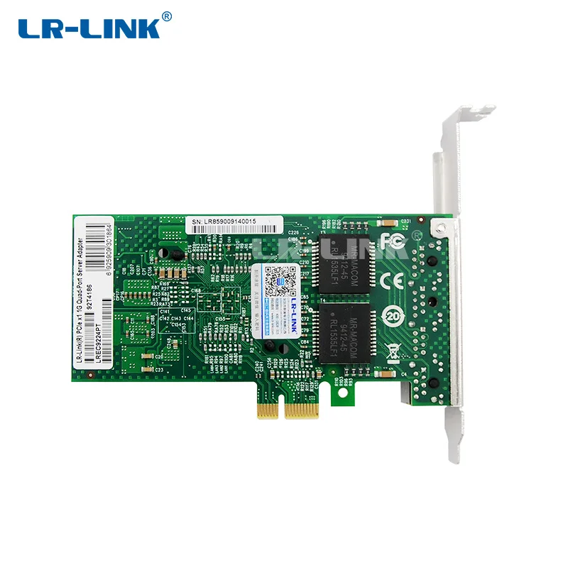 LR-LINK 9224PT Quad port Gigabit Ethernet Adapter Network Card 1000M PCI-Exress Lan Card For PC Server Intel I350-T4 Compatible LR-LINK 9224PT Quad port Gigabit Ethernet Adapter Network Card 1000M PCI-Exress Lan Card For PC Server Intel I350-T4 Compatible