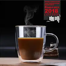 Набор кофейных чашек чайные кружки ручной работы креативное пиво Кружка для офиса прозрачная Питьевая Посуда двойные стеклянные чашки 1 шт. 6 шт