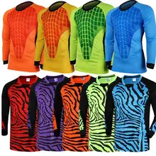 На открытом воздухе Джерси футбольного голкипера Губка протектор Костюм для швейцара Camisetas De Futbol Для мужчин Вратарь рубашки униформа для взрослых