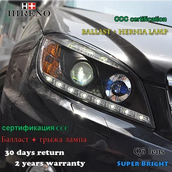

Hireno Headlamp for Mercedes-Benz W204 C180 C200 C230 C260 Headlight Assembly LED DRL Angel Lens Double Beam HID Xenon 2pcs