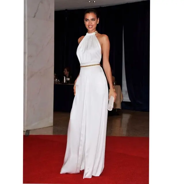 Prom Dresses White Pants Long For Women Formal Evening Prom Dresses White Pants Long For Women Formal Evening Simple Elegant Celebrity Gown