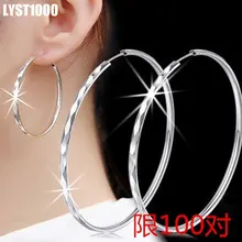 

Free Shipping Fashion 925 Sterling Silver Jewelry For Women Ball Crystal With CZ Drop Earrings Long Valentines Gift