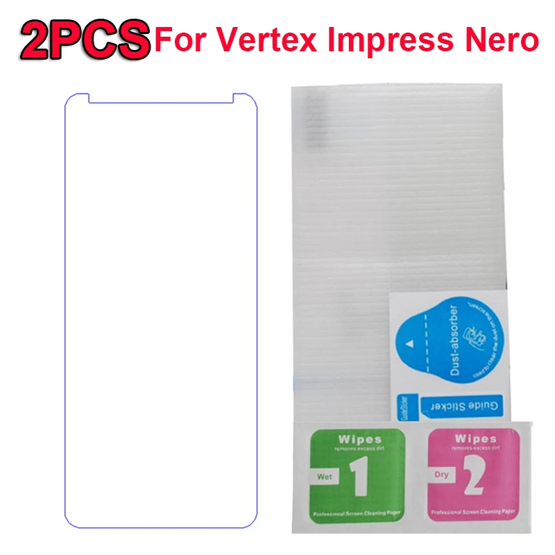 2 шт. для Vertex Impress Nero прозрачная пленка из закаленного стекла защита экрана