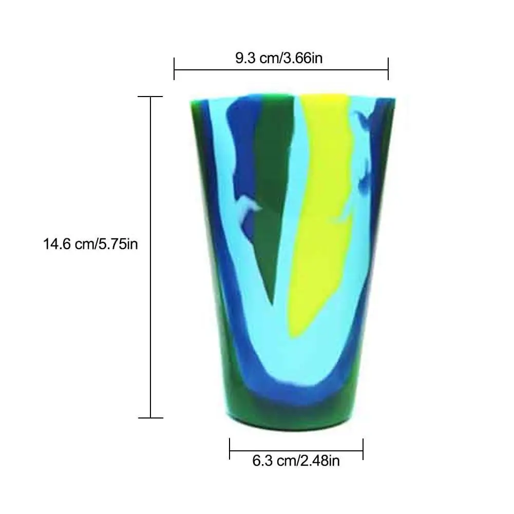 Силиконовое стекло BPA-Free Shatter-proof небьющаяся силиконовая чашка посуда для напитков для кухонных инструментов