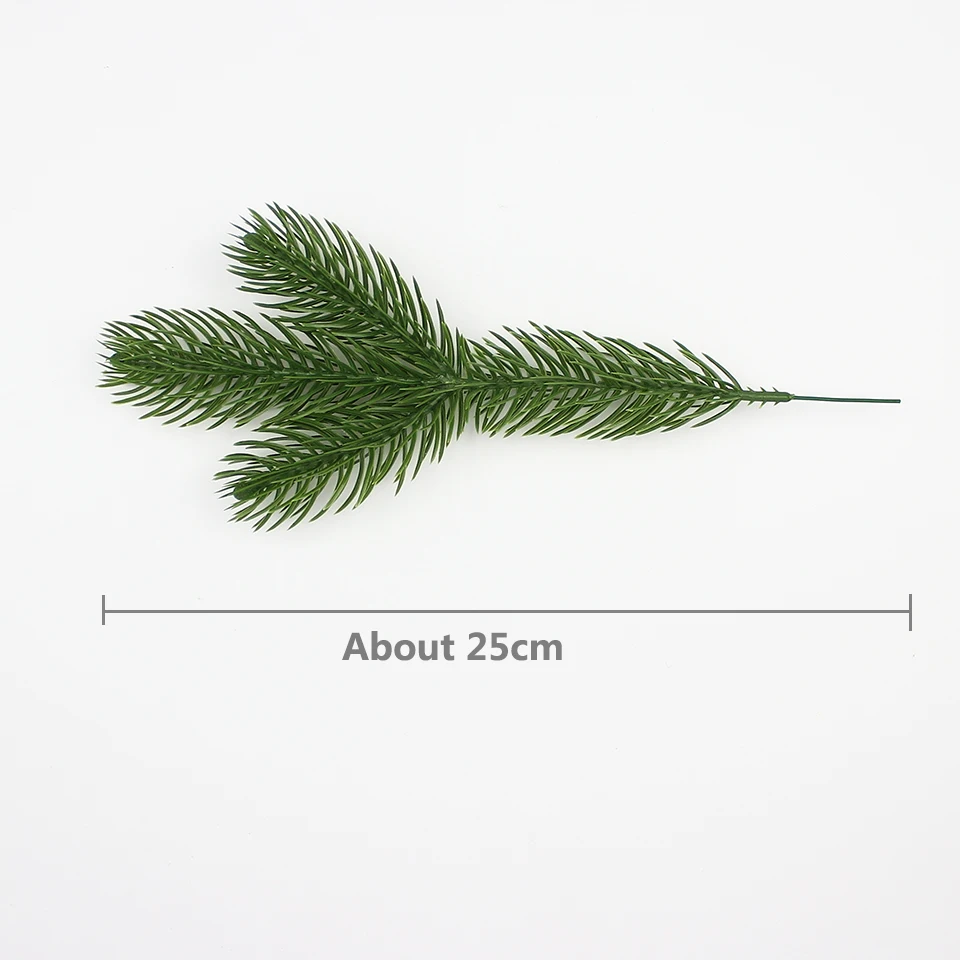 HUADODO 10 шт. искусственные сосновые ветки Искусственные цветы Рождественская елка для украшения елки украшения