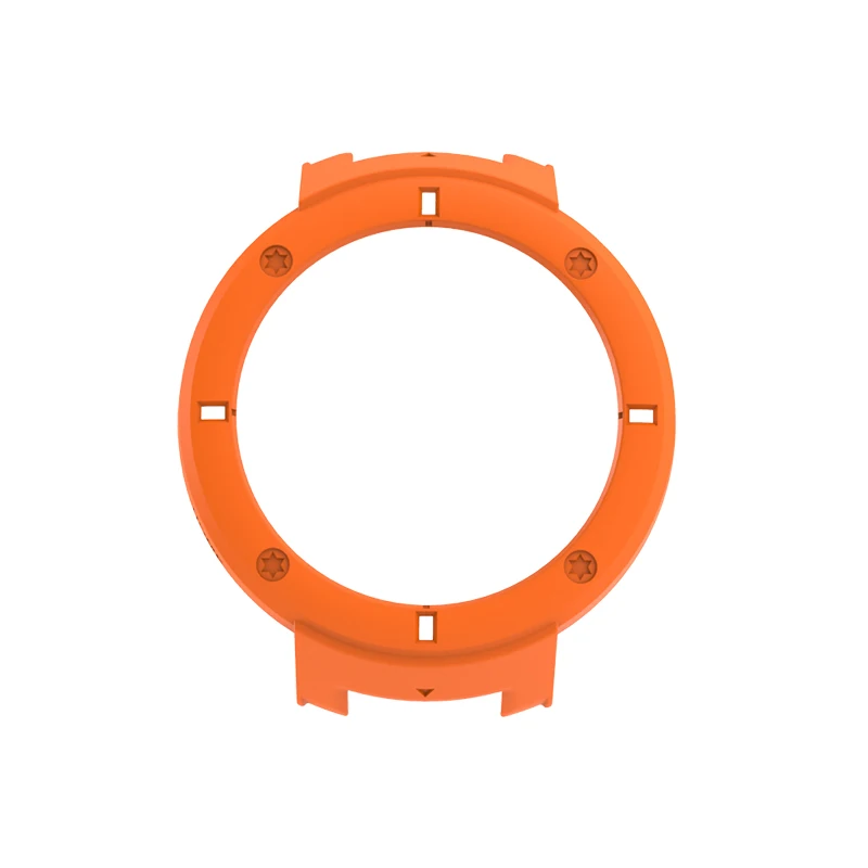 Чехол для Amazfit Verge 3 Xiaomi Huami защитный чехол умных часов аксессуары SIKAI жесткий Броня защитные чехлы бампер - Цвет: Оранжевый