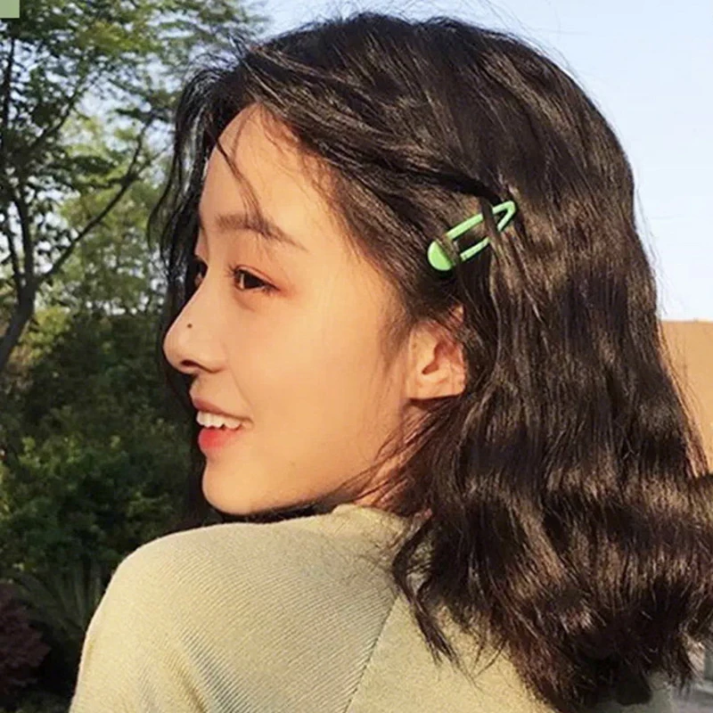 

24Pcs/Lot Candy Drop Hair Clip Princess Barrette Hair Accessories Korean Fashion New Solid Hairclip Headdress Hairpins for Girls