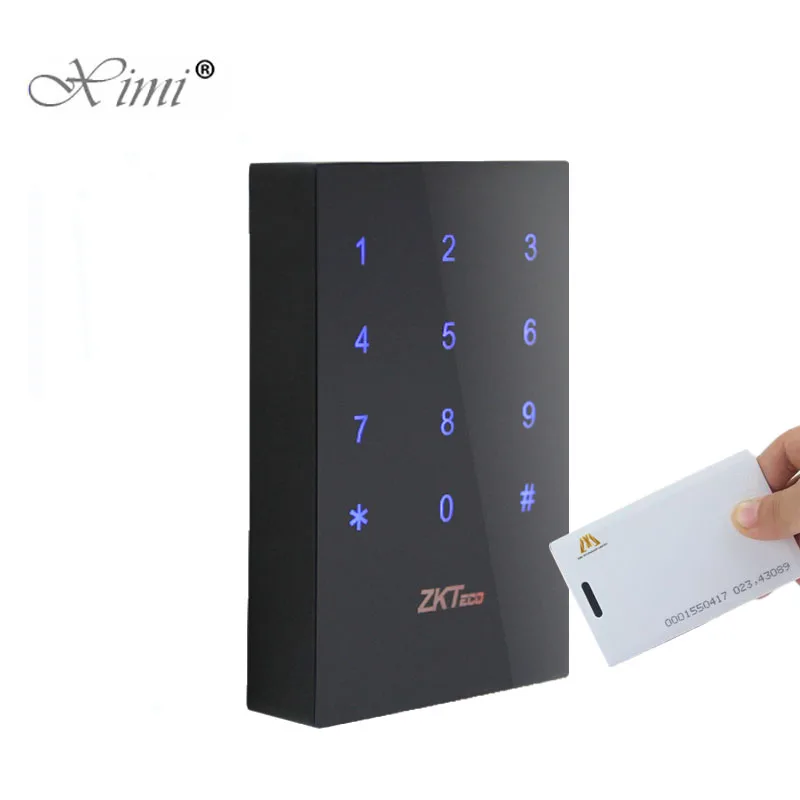 ZK KR702 IP65 водонепроницаемый считыватель смарт-карт с клавиатурой и Led Wiegand26 сенсорный ключ RFID считыватель карт для системы контроля доступа ZK KR702 IP65 водонепроницаемый считыватель смарт-карт с клавиатурой и Led Wiegand26 сенсорный ключ RFID считыватель карт для системы контроля доступа