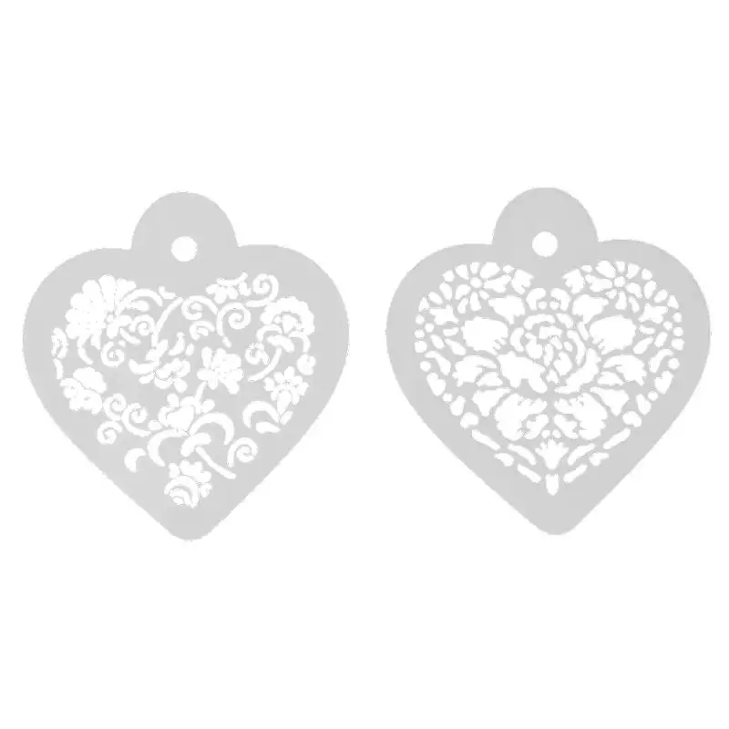 

2pcs Plastic Printing DIY Fondant Cookies Cake Decoration Mold Flower Cutter Decor Tool Mould Bakeware Stencil Decoration Tool