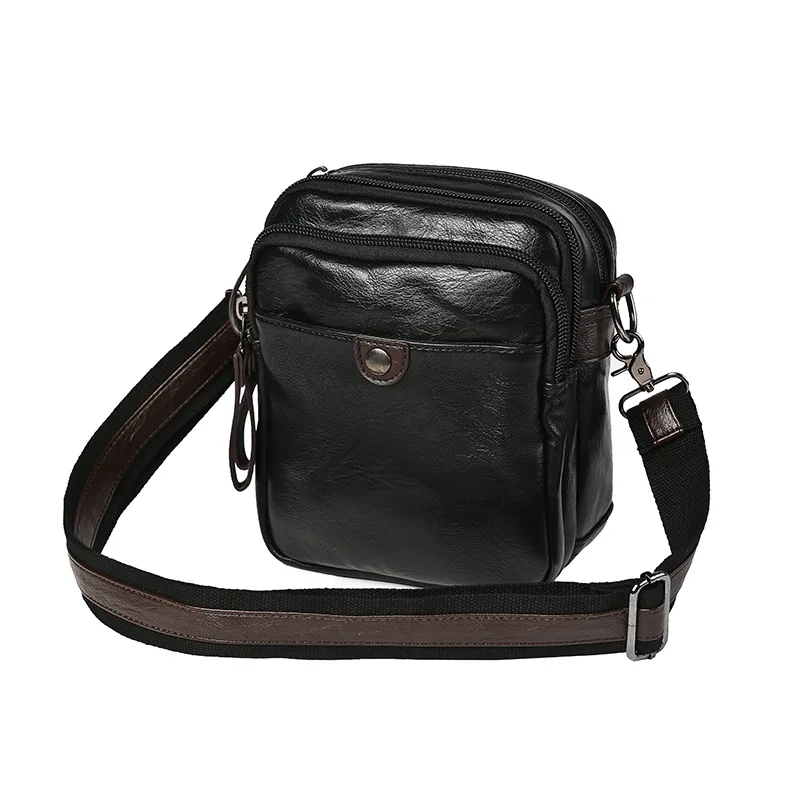 

Newest Leather Men's messenger bag Casual Little bags Mens Leather Briefcase Bag Vintage Men's Shoulder Bag Portfolio Designer