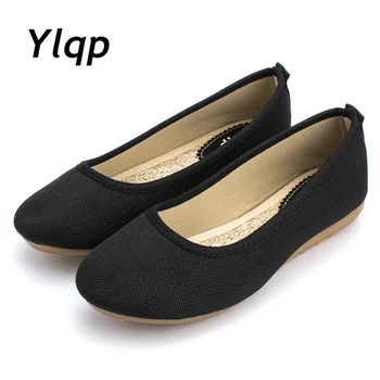 

2019 Beautiful Summer New Shoes Women Flats Black and White Shoes Mother Nurses Shoes Female Leisure Shoes