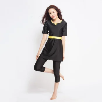 

Women Lady Modest Swwear Beachwear Full Cover Swming Costumes+Pants Tankini Swwear Swsuit Outdoor Swim Suits