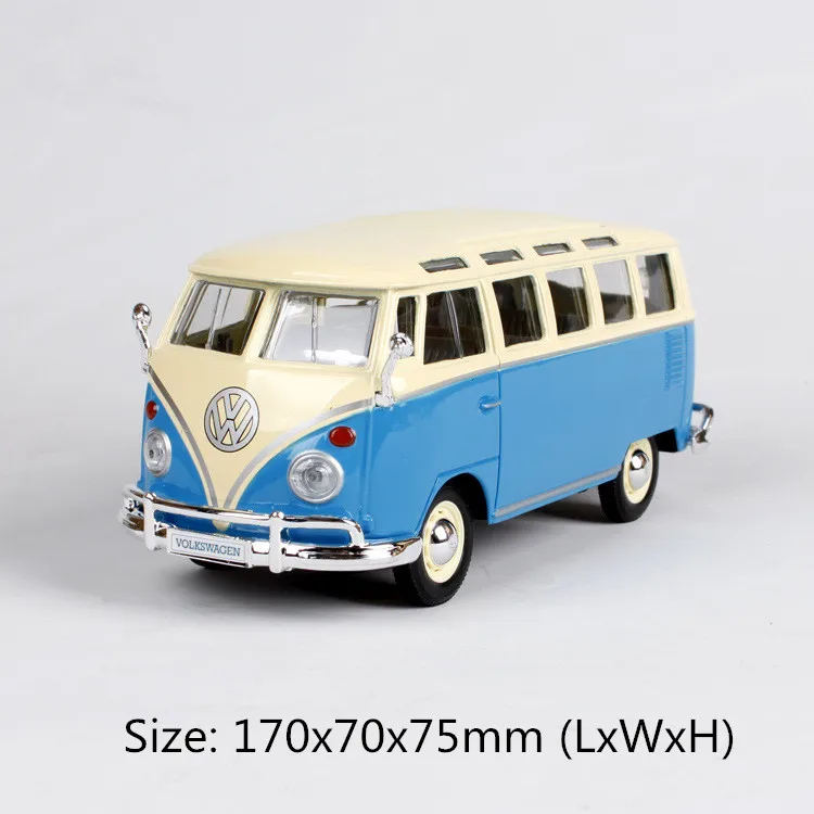 1/24 Volkswagen автобус Самба литая модель машины Модель ретро автобус| |