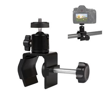 

Multi-function Tripod Camera Clip Clamp Flash Holder Mount with Ballhead for SLR DSLR Camera Photography Studio