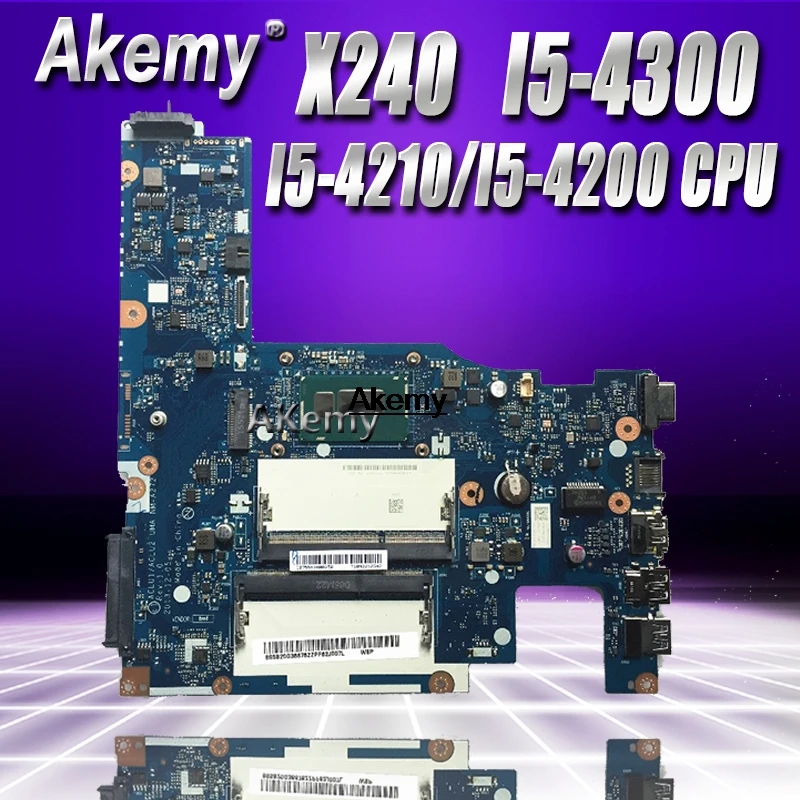 

Original laptop Lenovo ThinkPad X240 motherboard mainboard W8P FRU 04X5160 with I5-4300/I5-4210/I5-4200 CPU