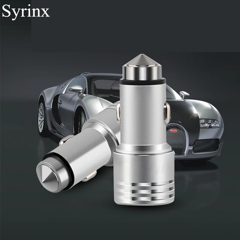 

SYRINX Mini USB Car Charger For Mobile Phone Tablet GPS Fast Charger Car-Charger Dual USB Car Phone Charger Adapter in Car