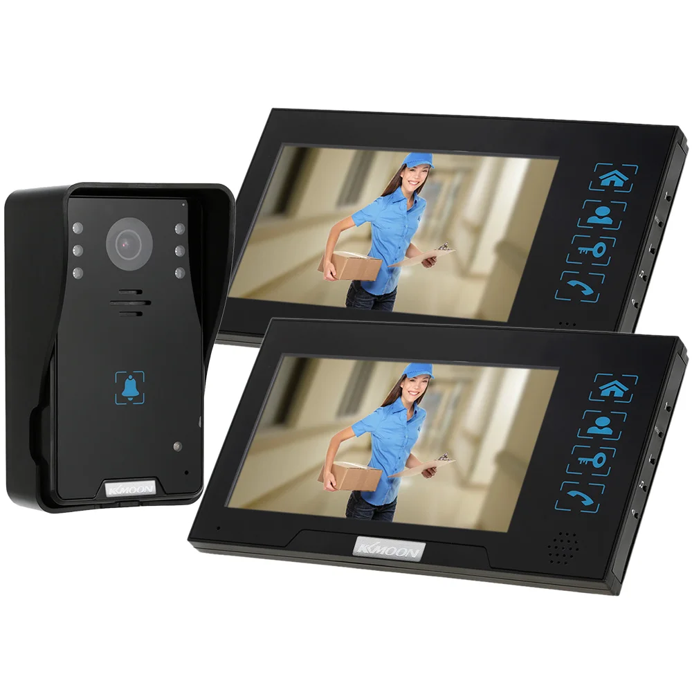 Видеодомофон KKmoon HD 1000TVL с TFT экраном 7 дюймов домашний Интерком запись дверного