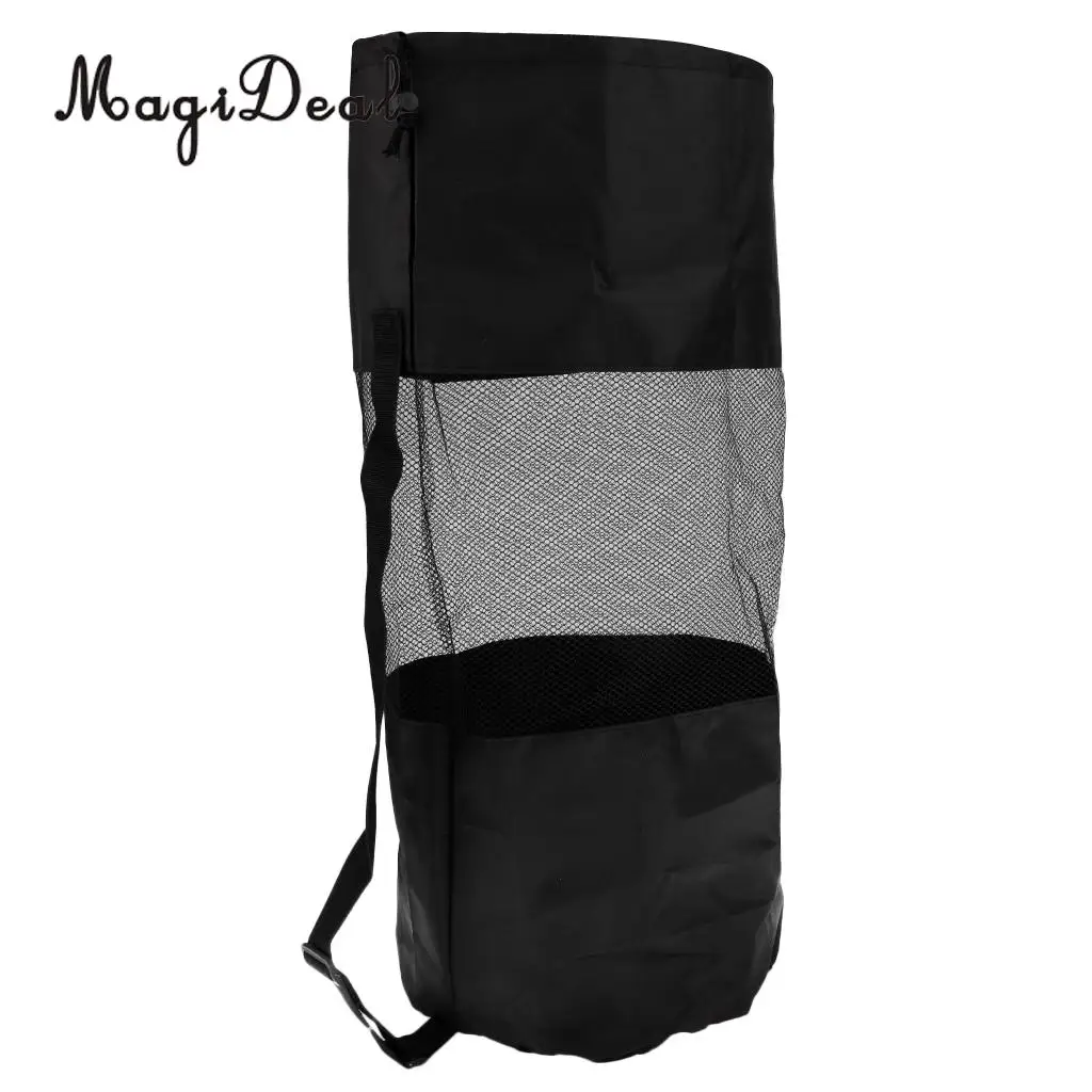 MagiDeal Hign Quality 1Pc Scuba Swimming Dive Gear Diving Snorkelling Camp Canoe Kayak Bag Nylon Mesh Sling Bag Large Black