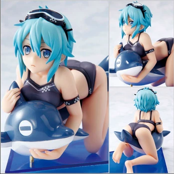

Chara-Ani Sword Art Online ALO GGO Asada Figure Swimsuit Bikini Dolphin Version 8.5CM sword art onlin Model Toys35D