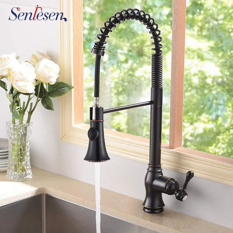 Buy Senlesen Bronze Brass Kitchen Faucet 360 Rotation