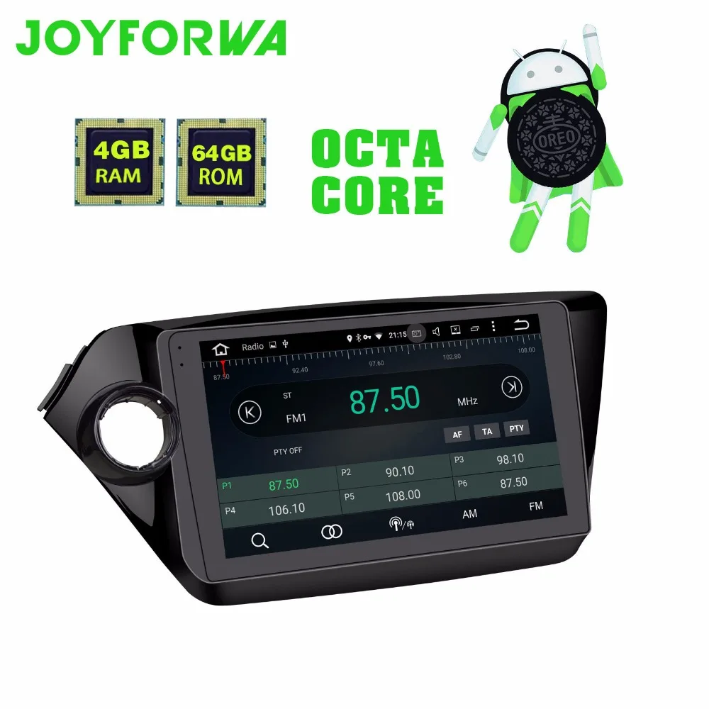 Joyforwa Latest Car Radio GPS Android 8.0 Player New GPS Navigation Multimedia Touch Screen Car Stereo For Kia K2 RIO 2010-2015