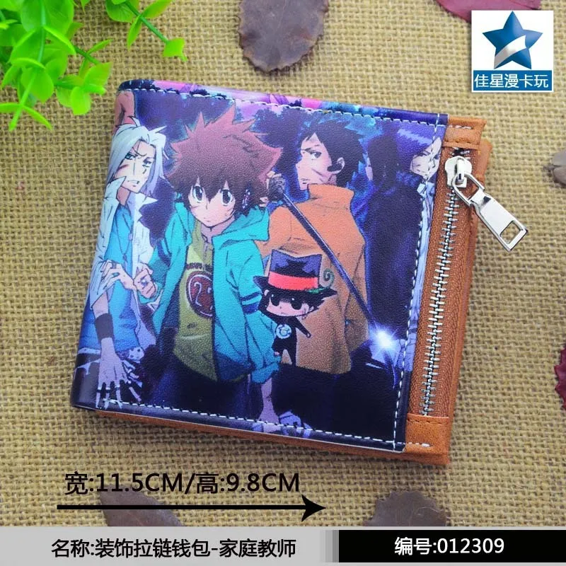 

Japan anime Katekyo Hitman Reborn wallet Cosplay men women Bifold coin Purse