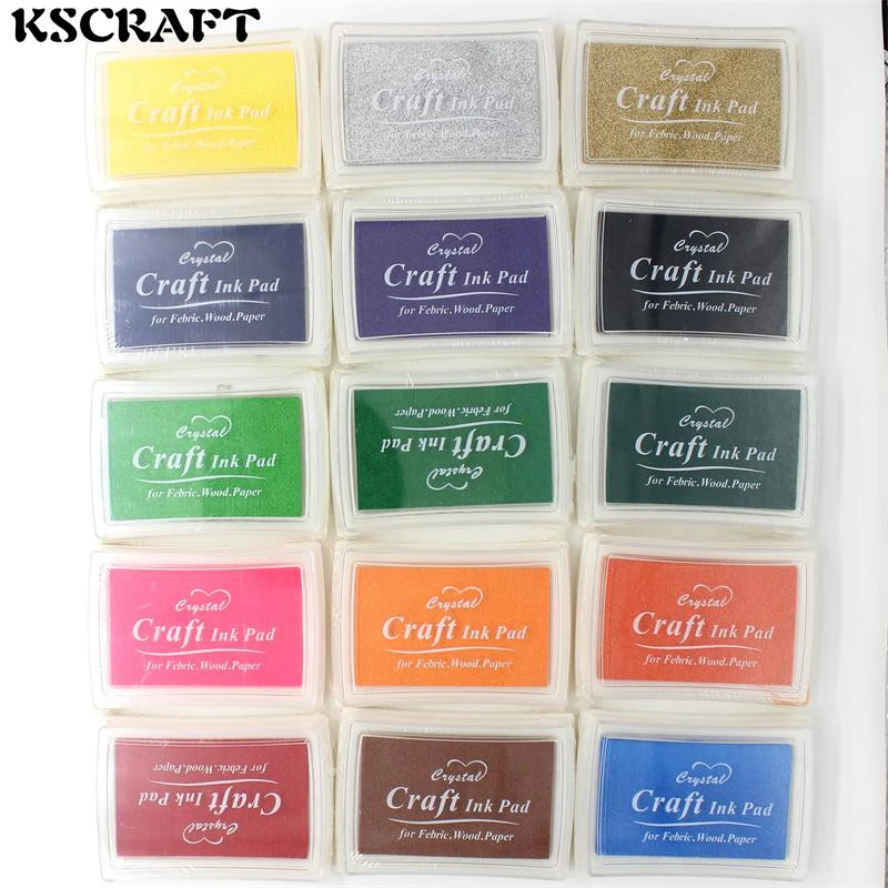 Kscraft 混合色クラフトインクパッド カラフルな漫画のインクパッド インクスタンプパッド スタンプ台セット Diy おかしい仕事 スクラップブッキング アルバム 1 個 Inkpad Set Craft Ink Padink Stamp Pad Aliexpress