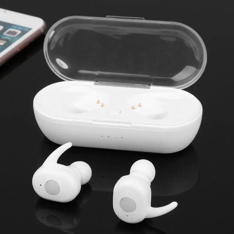 TWS 1350 Bluetooth наушники BT 5,0 настоящие беспроводные стерео спортивные наушники Встроенный микрофон с зарядным устройством для хранения