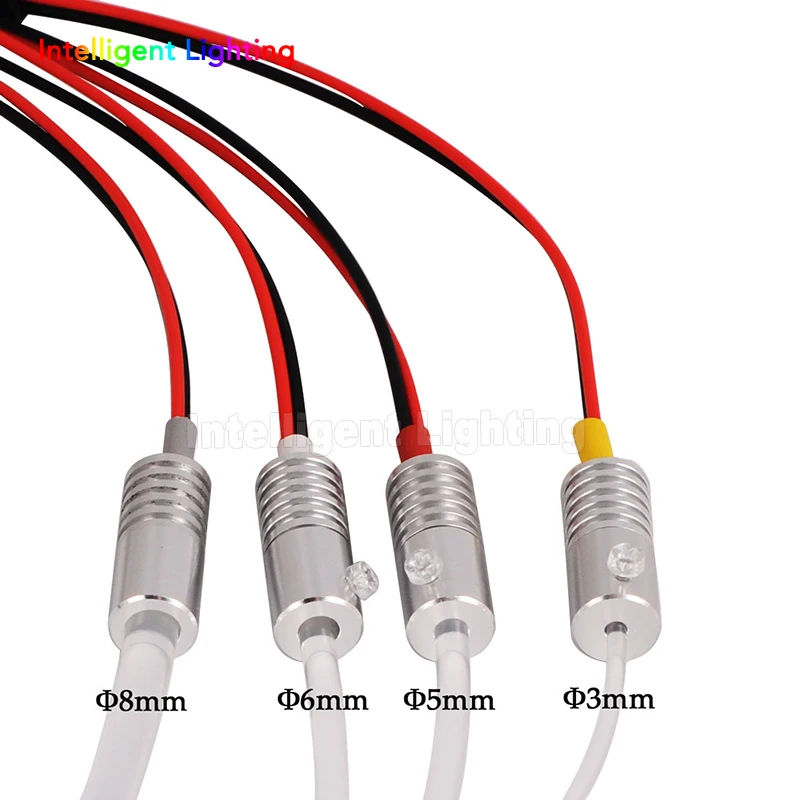 1 Вт DC12V автомобильный светильник для домашнего использования осветитель с 5 м боковым свечением светодиодный волоконно-оптический