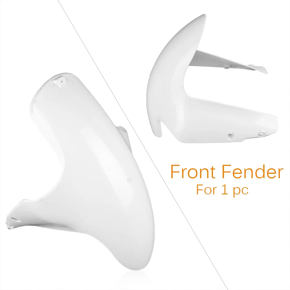 Unpainted White Front Wheel Fender Mudguard Splash Extension Extender Fairing Cover For DUCATI 848 1098 1198 2008-2011 Body Kit