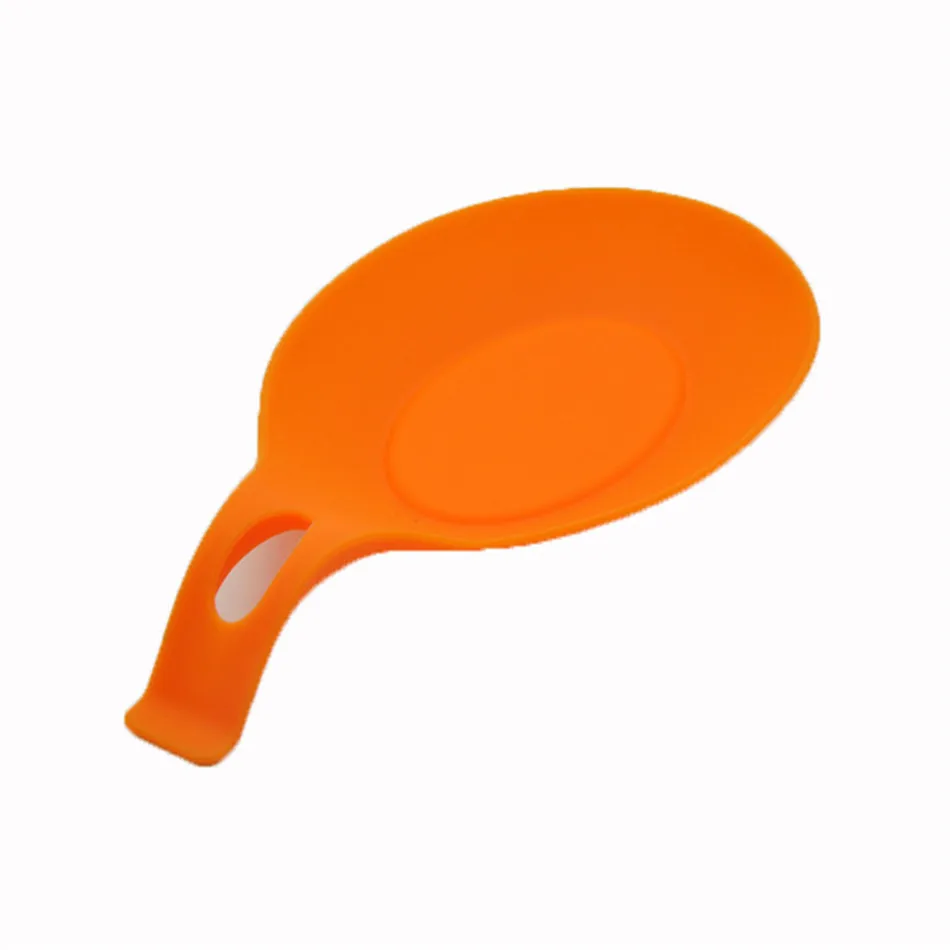 Silicone Spoon Rest Kitchen Gadgets Non-stick Food Grade Silicone Spoon Rest Spatula Holder Cooking Tools Spatula Brush Mat (8)